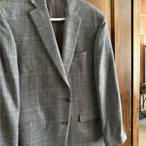 Ralph Lauren Charcoal Plaid Blazer